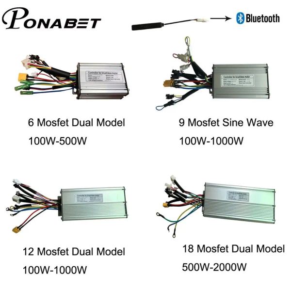 Accessoires Evike 36 48V 500W 1000W 1500W 2000W 9 12 18 MOSFET MOTS MOSFET MOTEUR DE RELAGE DE BICYLEMENTS MOTEUR KT KT