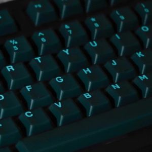 Accessoires echome Dark Jade Theme KeyCap Set ABS Dubbele laag doorschijnende cyaan toetsenbordkap Cherry Profile KeyCap voor mechanisch toetsenbord