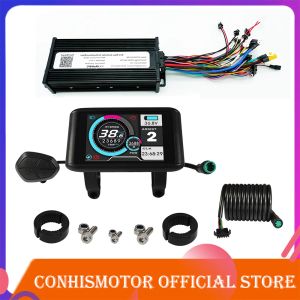 Accessoires Electric Bike 36V52V 35A 36V52V 45A 48V72V 45A 3MODE SINE WAVE EBIKE MOTOR EN SPEED CONTROLLER MET UKC1 Kleurrijk display