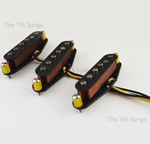 Accessoires Elektrische gitaar Pick -up Strat St Single spoel Pickups CS Texas Blues Handmade SSS Alnico 5 / Vezelstructuur / zware build -spoel WI