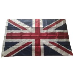 Accessoires brodés cousus drapeau britannique drapeau du royaume-uni drapeau du monde britannique bannière tissu Oxford Nylon 3x5 pieds