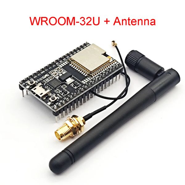 Accesorios El plano posterior ESP32 se puede equipar con el módulo WiFi del módulo de omisión Wreom32u con 2.4G antena de desarrollo opcional