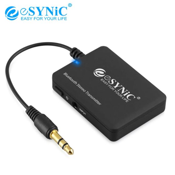 Accesorios Convertidor de audio de audio eynic eSynic Wireless Audio de 3.5 mm V2.1+EDR Bluetooth Compatible Adapter para TV PC DVD