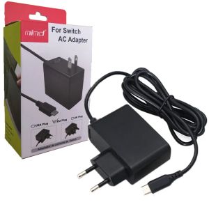 Accessoires Eu Plug Mur Travail Home Charge 5V 2.6A Adaptateur AC Charger pour Nintend Switch NS Console de jeu USB TYPE C CONDURATION D'alimentation