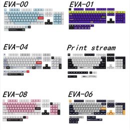 Accesorios EVA00/ 01/04/06/08/ Imprimir transmisión de secuencia Cape Dye Sublimación XDA Perfil Keycap Conjunto