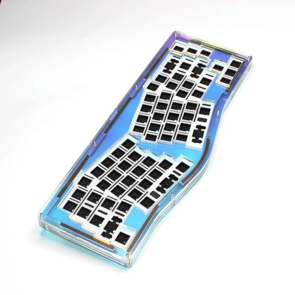Accesorios Fancy Alice 66 Kequero personalizado Kit de teclado Hot Swap Dual espacio acrílico teclado mecánico