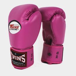 Accesorios Moda envío gratis patadas profesionales 5 colores guante de boxeo al por mayor gimnasio fitness mujeres rosa TWINS guantes de boxeo