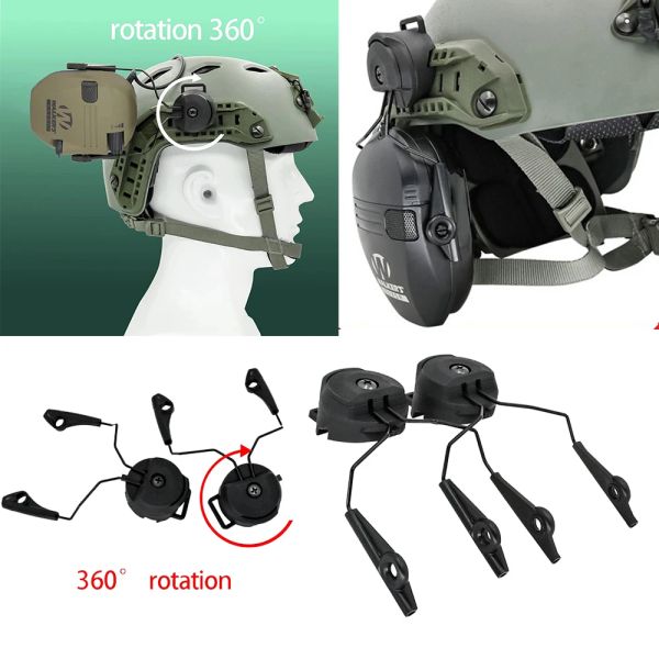 Accessoires Casque rapide Casque Tactique Bracket Walkers Shooting Tactical Headset Bracket Rotalt Rotalt Rail Rail Accessoires