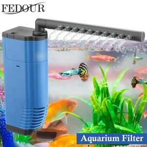 Accessoires FEDOUR Filtre interne d'aquarium Super silencieux Submersible Pompe à filtre pour aquarium Filtre éponge Accessoires d'aquarium Outil pour aquarium