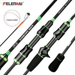 Accessoires Felenhai Casting Spinning Ultralight Fishing Rod 1.68/1.8M 30T CO2 2 SECTIE UL Solid Tip Action 28G Baitcasting Lure Pool