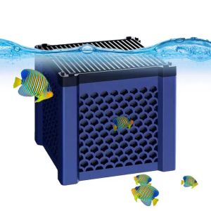 Accessoires Aquarium filtre à charbon Cube de Purification de l'eau réutilisable nid d'abeille activé purificateur d'eau pour Aquarium accessoires d'aquarium