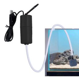 Accessoires Pompe à oxygène pour Aquarium Pompe à oxygène de Poisson Rechargeable Portable pour l'extérieur Accessoires de Pompe à air d'aquarium pour véhicule de Maison de pêche