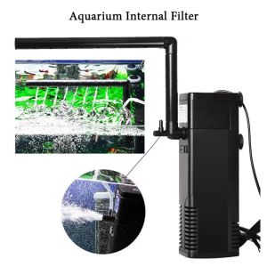 Accessoires Filtre de pompe pour aquarium Système de filtration submersible interne avec aération adapté aux aquariums de tortues Reptiles Amphibiens Grenouille