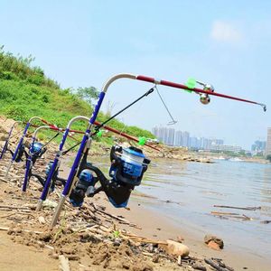 Accesorios Accesorios de pesca Varilla del telescopio automático de 63 cm de alta calidad con carrete de carrete Sea River Pool Soportes de pescado de pescado de acero inoxidable