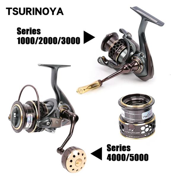 Accessoires Accessoires de pêche Tsurinoya 1000 2000 3000 4000 5000 moulinet à Double bobine ultraléger Ajing carpe bobines de coulée pour la mer 2308