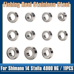 Accessoires Fishing Reel en acier inoxydable Roulements à billes pour Shimano 14 Stella 4000 Hg / 03447 Robin Robin Kits de roulement