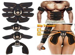 Accessoires d'équipement de fitness EMS ABS ABS ABS ABS ABS HIP CORPS MUSCURE TONER TONIR CEINTURE SPARAGE MASSAGE BULIFT HIPS TRAVE7858868