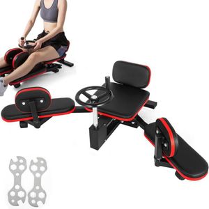Accessoires Fitness Licht Dij Stretcher Stretching Machine Gym Training Casters PU Leer Press Curl Gymmachine279H