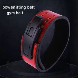 Accessoires Fitness Sterke riem Squat Training Hard Pull Koeienhuid Powerlifting Hendel Gesp Gewichtheffen Sterkte Taillebeschermer 231005