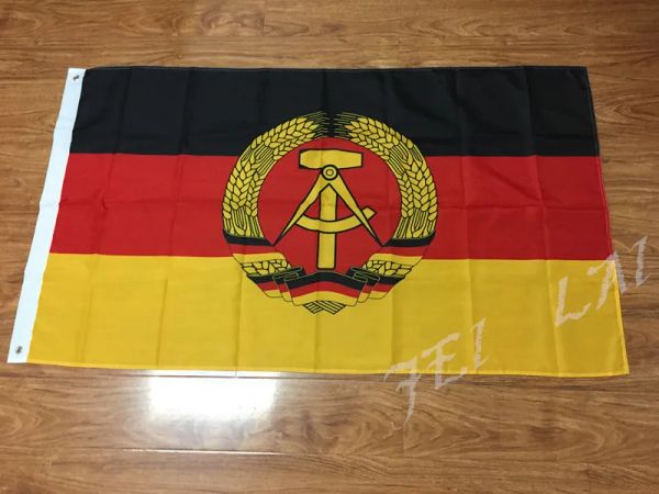 Accessoires drapeau de la république démocratique allemande RDA drapeau bannière 3x5 pieds qualité Polyester décoratif livraison gratuite