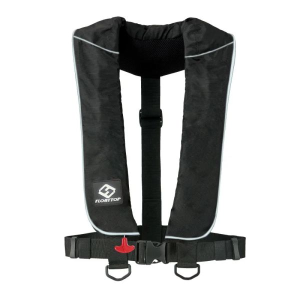 Accesorios Floattop Manual automático para adultos Inflable Pfd Pfd Life Life Vest Survival Natación de natación pesca 150n flotabilidad 33lbs