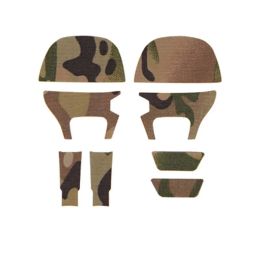 Accessoires FMA Tactische AMP -headset Stickers Set Waterdichte huid Camouflage Decoratieve stickers