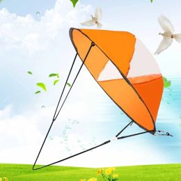 Accessoires pliable kayak voile scout sous le vent pagaye popup canoe kayak voile avec fenêtre claire pliage voile de pêche en kayak