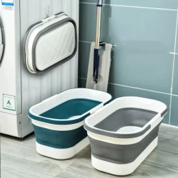 Accessoires seau de vadrouille pliable plitable de lavabo portable bassin seau de voitures avec poignée outils de seau