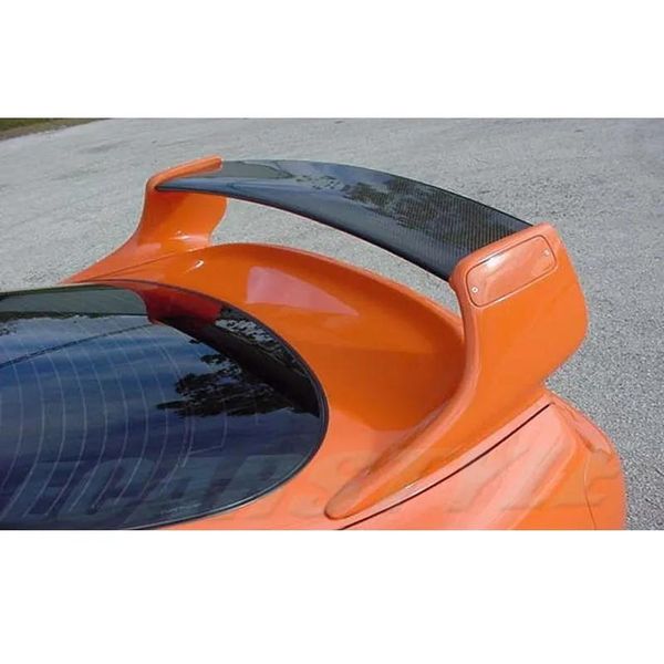 Accesorios para 9398 supra spoiler mk4 ala trasera del ala de la ala de fibra de carbono y piezas pequeñas laterales y piernas FRP sin pintar