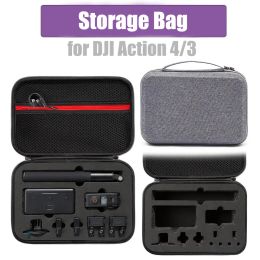 Accessoires pour DJI Action 4/3 Case de transport Sac de rangement Caméra Accessoire pour DJI Osmo Action 4/3 Boîte de protection Boîte à main