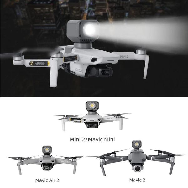 Accessoires pour Drone DJI Mini 3 Pro/Mavic 3/ Mini 2 SE/Air 2/Air 2S/Mavic 2/ FPV, lumière LED de vol de nuit, lampe de remplissage, accessoires de lampe de poche