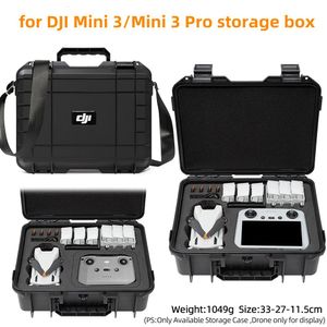 Accessoires pour DJI Mini 3 Pro / Mini 3 Boîte de rangement Boîte portable Boîtier dur étanche Explosion à l'épreuve des étui accessoires