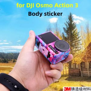 Accessoires pour DJI Osmo Action 3 Sticker Color Sticker Sports Camera Protective Film For DJI Action 3 Accessoires