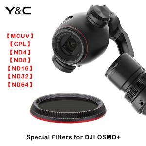 Accessoires pour DJI OSMO + HD Filtres MCUV CPL ND4 ND8 ND16 ND32 ND64 Filtre d'objectif pour DJI Osmo + Stablizer Gimbal