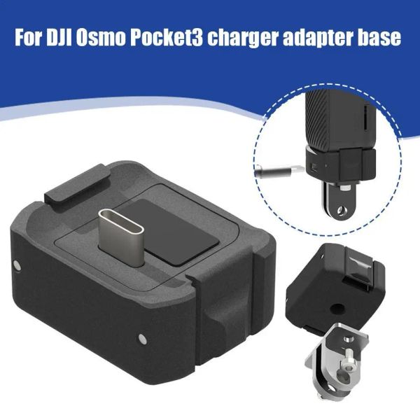 Accessoires pour DJI Pocket 3 Base de charge Typec 1/4 Adaptateur Potable Camera Camera pour DJI Pocket 3 / OSMO POCKE CAMRA ACCESSOIRES NE