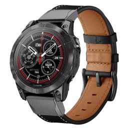 Accesorios para Garmin Fenix 7 7s 7x Pro Strap de cuero Fenix 6S 6 6x Pro 5S 5 5x más 3 horas Versión rápida de banda 20 22 26 mm Correa de brazalete Correa