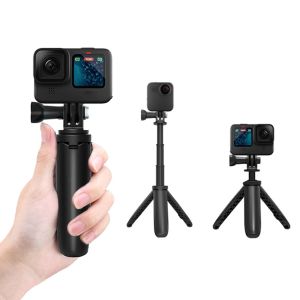 Accessoires pour gopro vlog trépied pliable trépied mini monopode portable pour go pro héros 11 10 session noire osmo action caméra accessoire