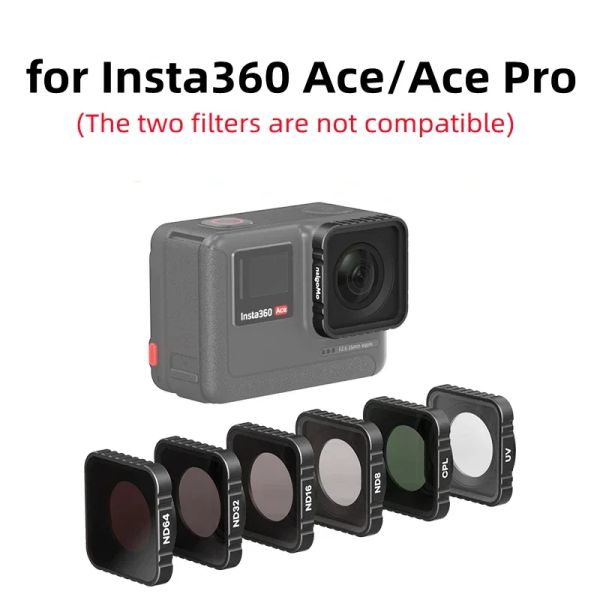 Accessoires pour INSTA360 ACE Pro Filtres CPL MCUV ND8 / 16/32/64 Action Camera Lens Filtre Set pour Insta360 ACE PRO / ACE ACCESSOIRES