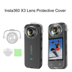 Accessoires voor Insta360 x3 Hoge transparante pc -afneembare camera Lens Cover Insta360 X3 Accessoires