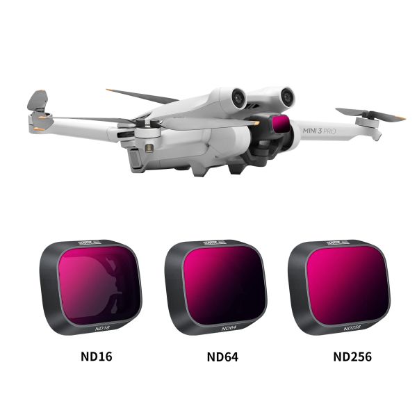 Accessoires pour Mavic Mini 3 Pro Camera Lens Filtre CPL ND16 ND64 ND256 GND16 STAR 4 Filtres Kit pour DJI Mini 3 Pro combo drone accessoires
