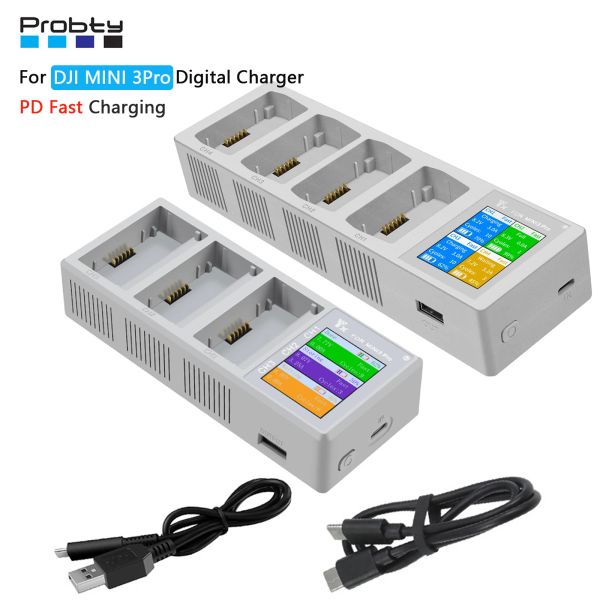 Accessoires pour Mini 3 Pro Drone Digital Affichage Butler Chargeur Batterie Flight Charge Fast Charge Charger pour DJI Mini 3 / Mini 3 Pro