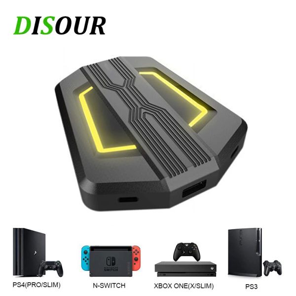 Accesorios para Nintendo Switch Consola de juego Converter de PC del mouse para lite/ps4/xbox uno/ps3/xbox 360 Controlador de juego Conjunto de adaptador