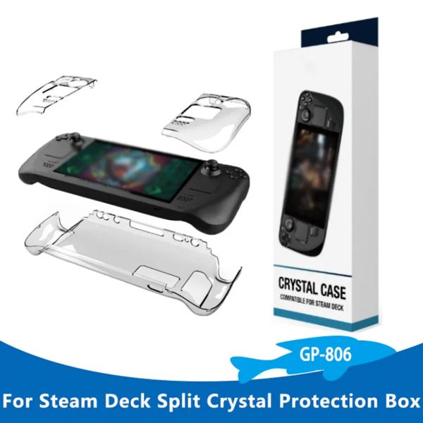 Accessoires pour stepk deck Split Crystal Case Dockable Protection Clear PC Hard Case Full Protection Full Accessoires Accessoires Console de jeu Shell