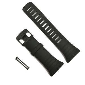 Accessoires voor Suunto Core Mens Watch 100% Originele Standaardriem Volledige Black Strap / Band Buckle + Tool