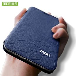 Accessoires voor Xiaomi Mi Max3 Case Cover voor Xiomi Max3 Case Silicone Flip Leather Original Mofi 360 Shockproof Business Style