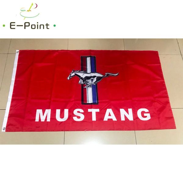 Accesorios Bandera del coche Ford Mustang 2 pies * 3 pies (60 * 90 cm) 3 pies * 5 pies (90 * 150 cm) Tamaño Decoraciones navideñas para el hogar Bandera Banner Regalos