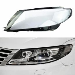 Couvercle de lampe Transparent pour voiture avant, accessoires pour Volkswagen VW CC 2013 ~ 2018, capuchons d'abat-jour, coque d'éclairage automatique, lentille en verre, étui de couverture de phare