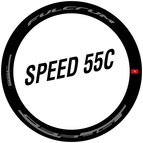 Accesorios Fulcrum Pegatizas de dos ruedas Set para la velocidad 55C Velocidad de carrera Road Bike Ciclismo de bicicleta de carbono
