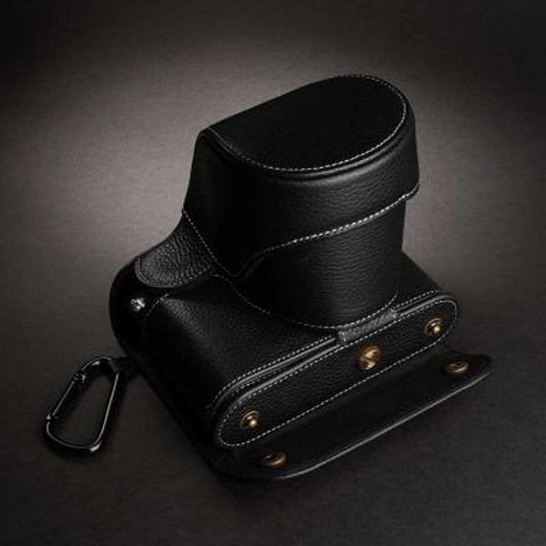 Accessoires Corps complet ajustement précis en cuir véritable de vachette étui pour appareil photo numérique sac boîte couverture pour Leica Q Q2 Typ116 Qp caméras sac peau