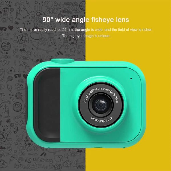 Accesorios Full Hd 1080p Cámara portátil con Zoom 4x para niños cámara de fotografía profesional para niños cámara de vídeo Digital indefinida para niños